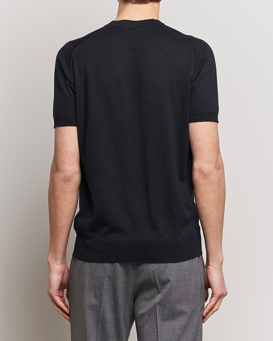 Mies | T-paidat | John Smedley | Hilcote Wool/Sea Island Cotton T-Shirt Black