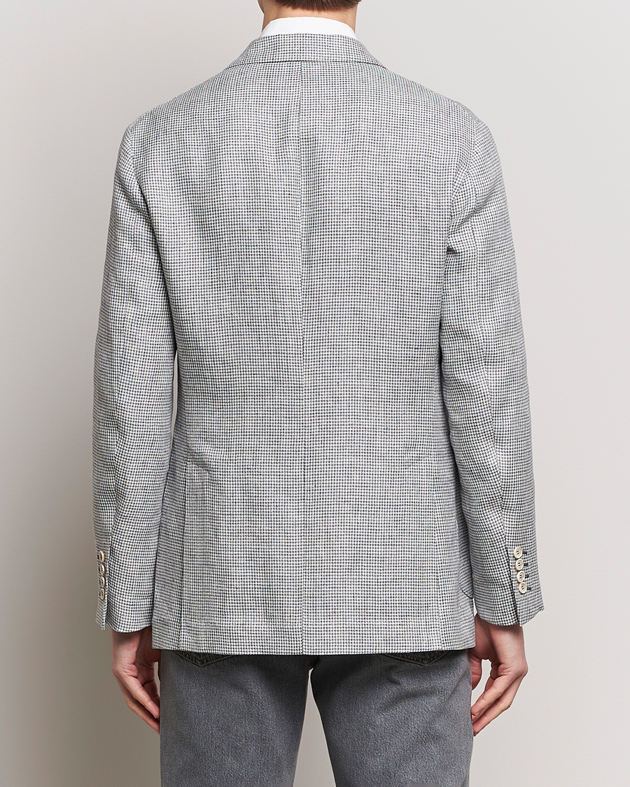 Mies | Pikkutakit | Brunello Cucinelli | Double Breasted Houndstooth Blazer Light Grey