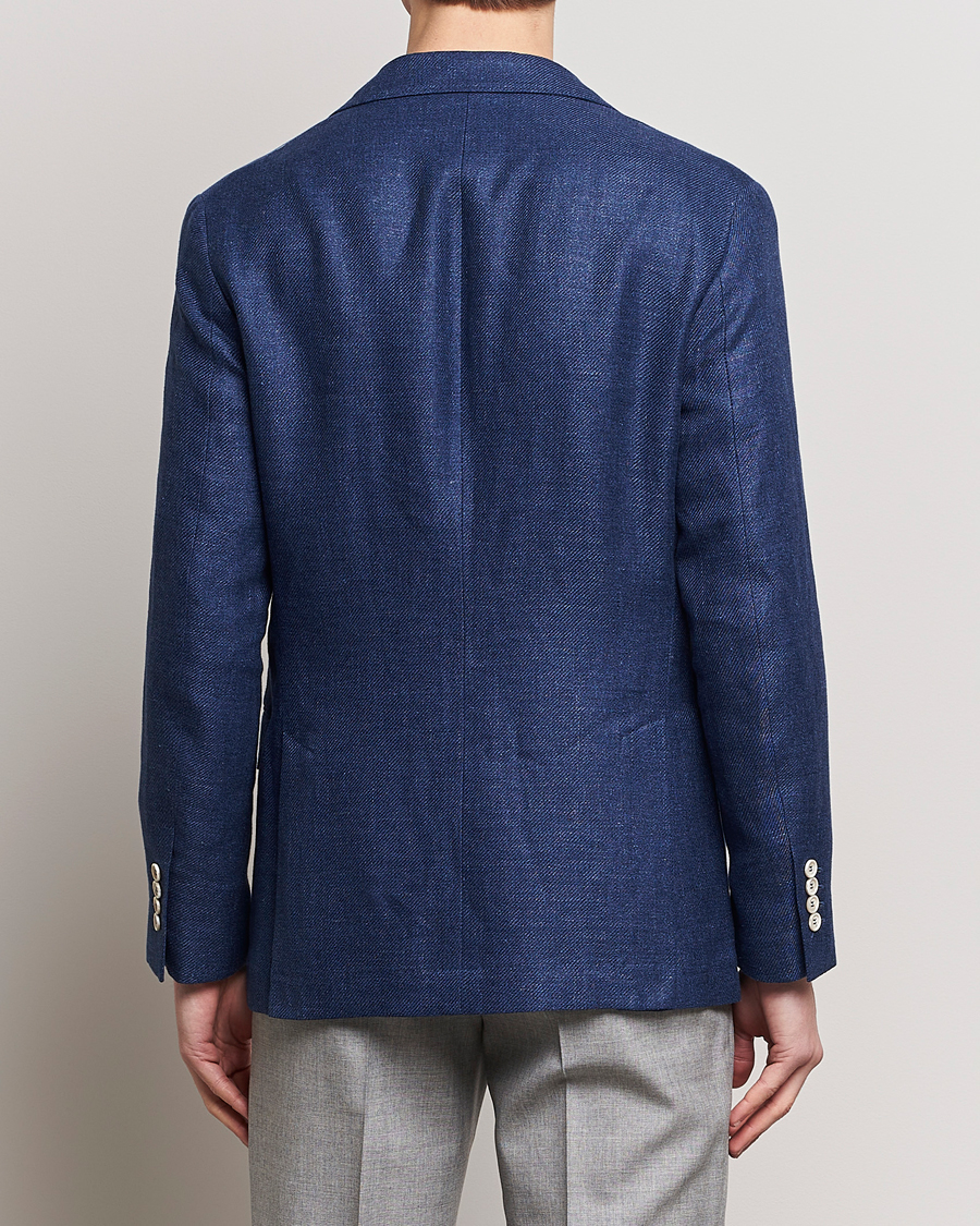 Mies | Pikkutakit | Brunello Cucinelli | Linen/Silk Blazer Indigo Blue
