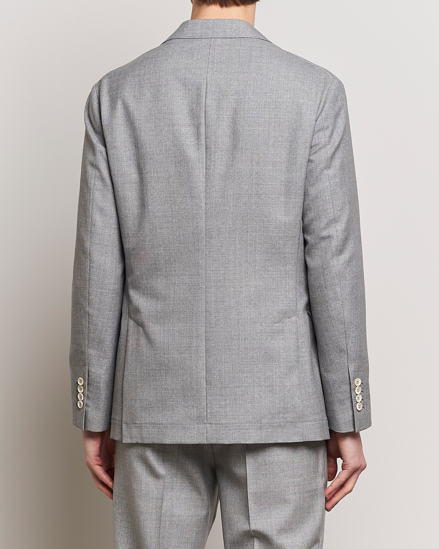 Mies | Pikkutakit | Brunello Cucinelli | Peak Lapel Wool Blazer Light Grey