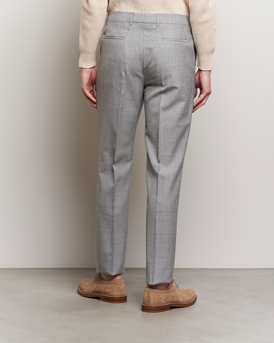 Mies | Housut | Brunello Cucinelli | Pleated Wool Trousers Light Grey
