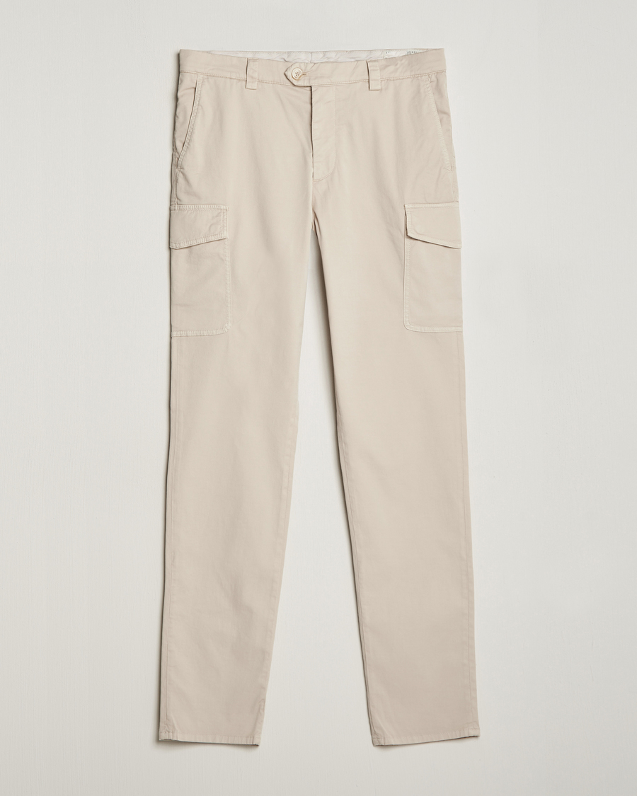Mies | Housut | Brunello Cucinelli | Cotton Cargo Pants Light Beige
