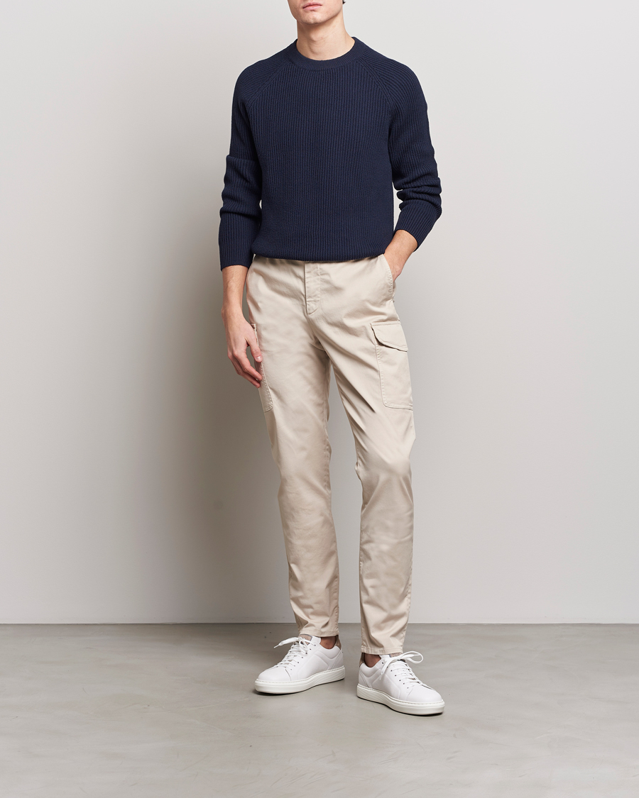 Mies | Housut | Brunello Cucinelli | Cotton Cargo Pants Light Beige