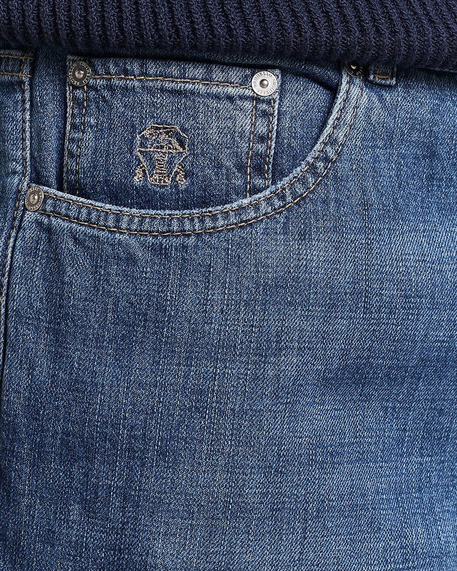 Mies | Housut | Brunello Cucinelli | Traditional Fit Jeans Dark Blue Wash