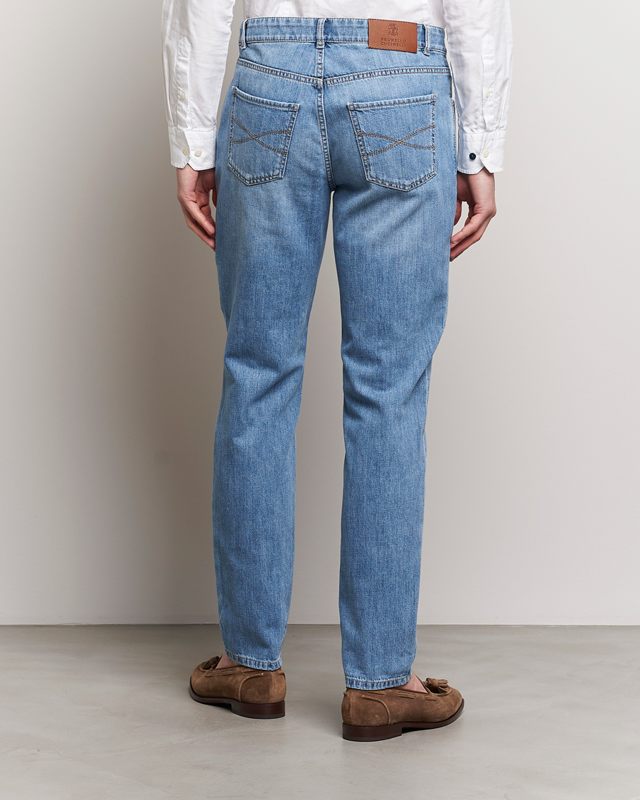 Mies | Farkut | Brunello Cucinelli | Traditional Fit Jeans Blue Wash