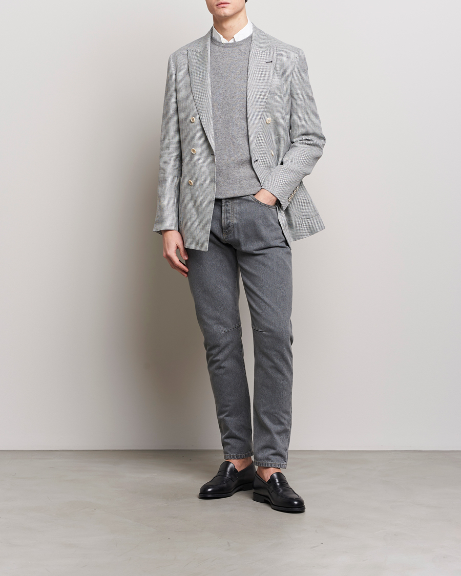 Mies | Farkut | Brunello Cucinelli | Leisure Fit Jeans Grey Wash