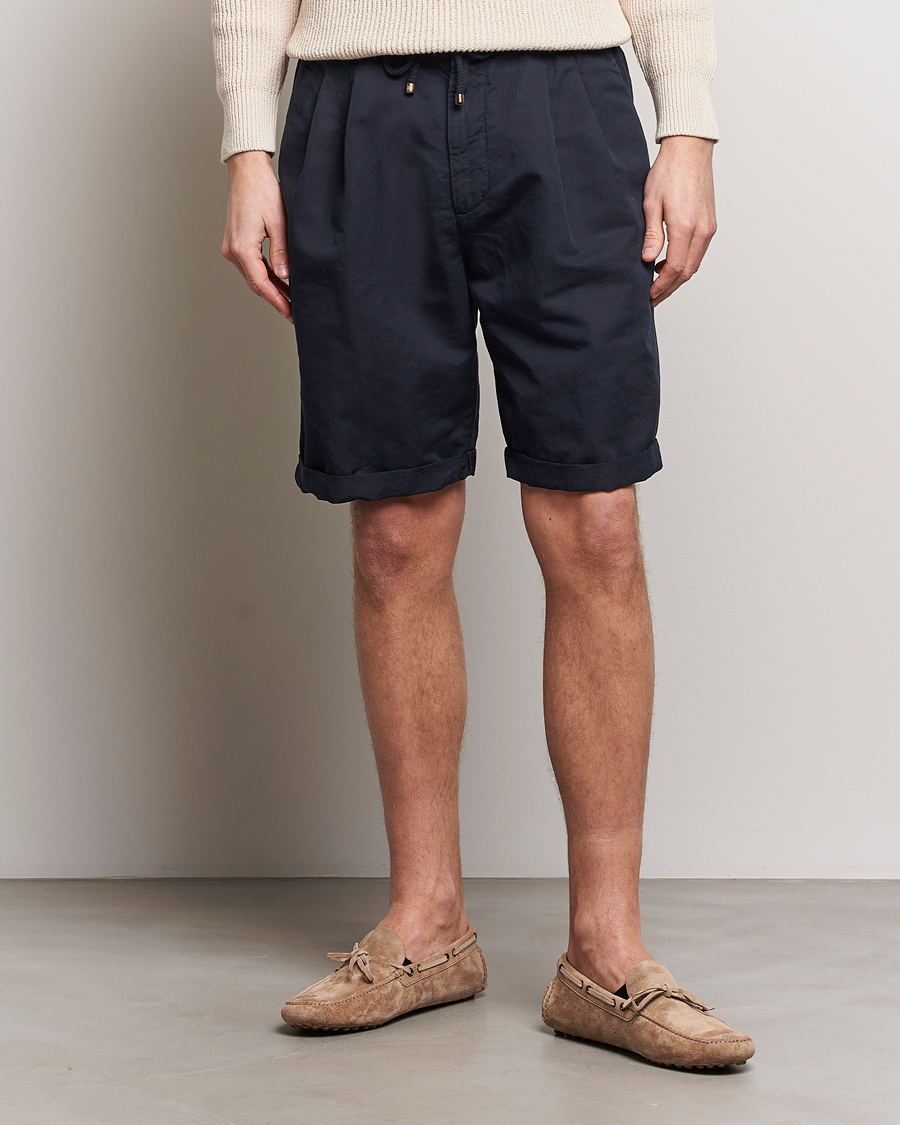 Mies | Shortsit | Brunello Cucinelli | Drawstring Shorts Navy