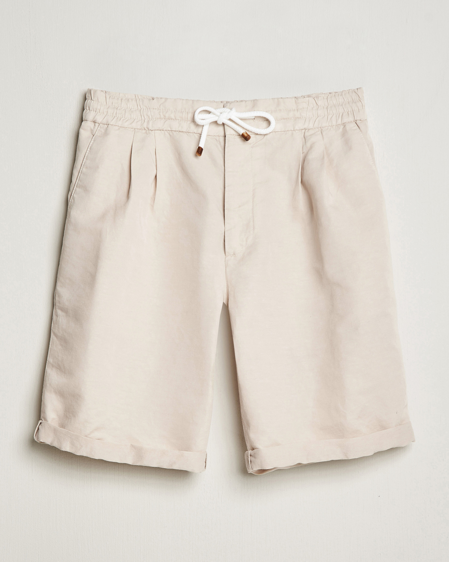 Mies | Shortsit | Brunello Cucinelli | Drawstring Shorts Light Beige