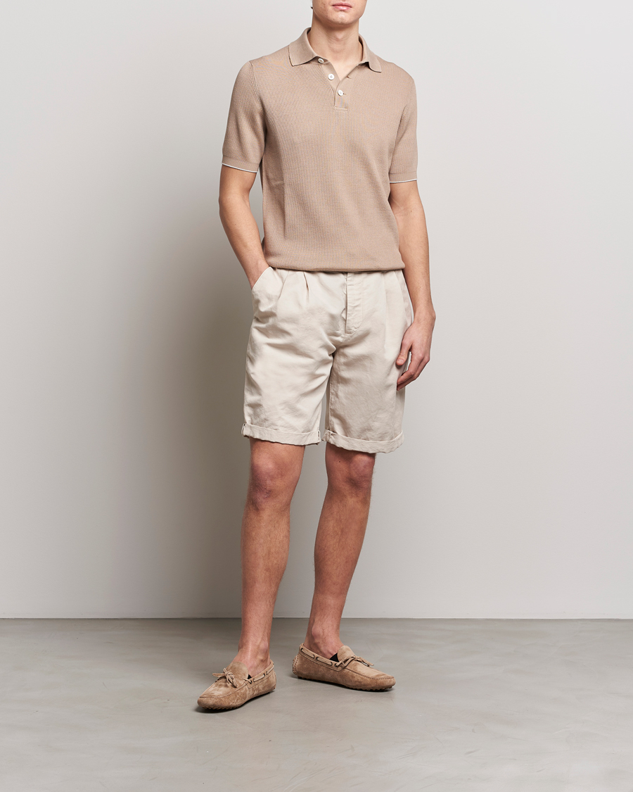 Mies | Shortsit | Brunello Cucinelli | Drawstring Shorts Light Beige