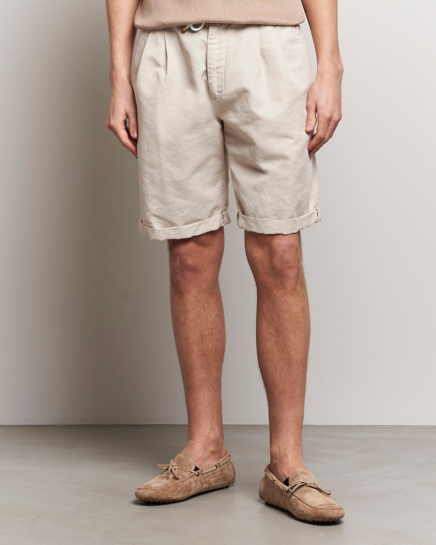 Mies | Shortsit | Brunello Cucinelli | Drawstring Shorts Light Beige