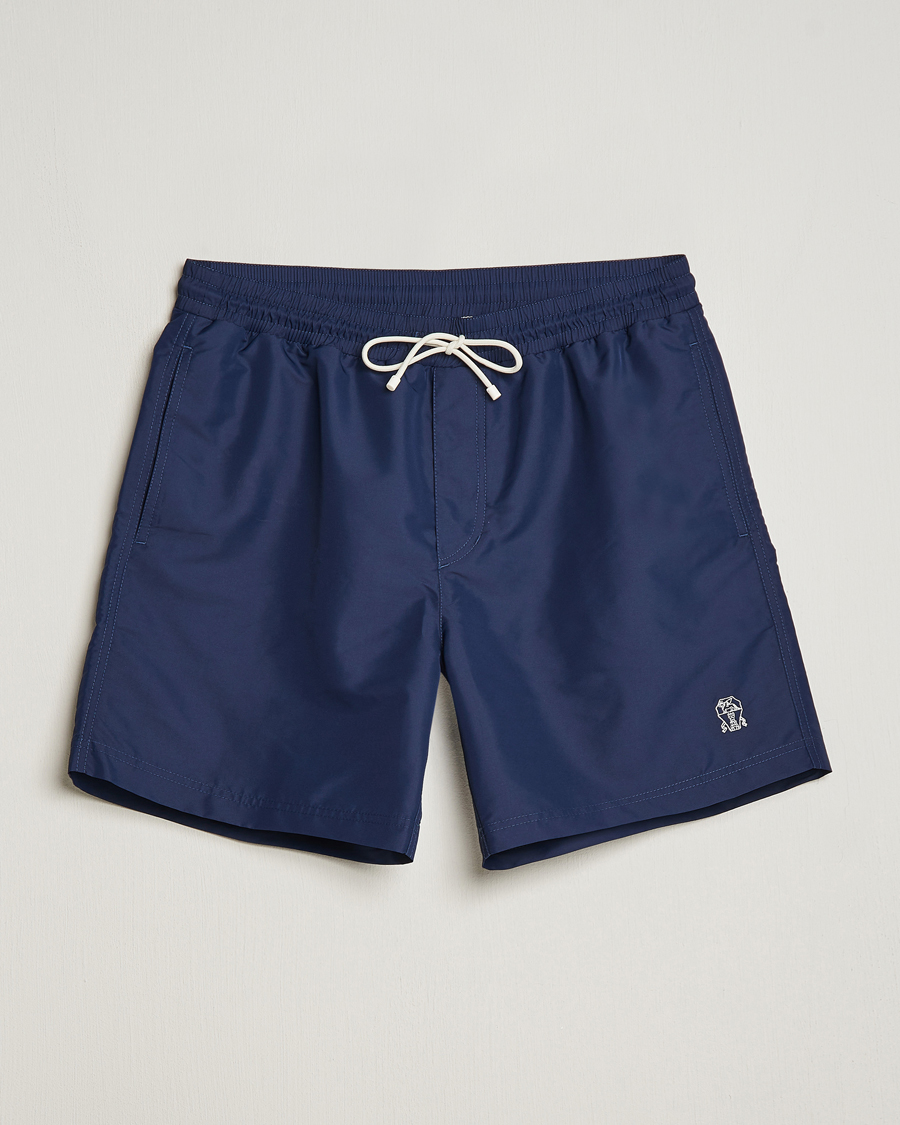 Mies | Uimahousut | Brunello Cucinelli | Nylon Swim Trunks Navy