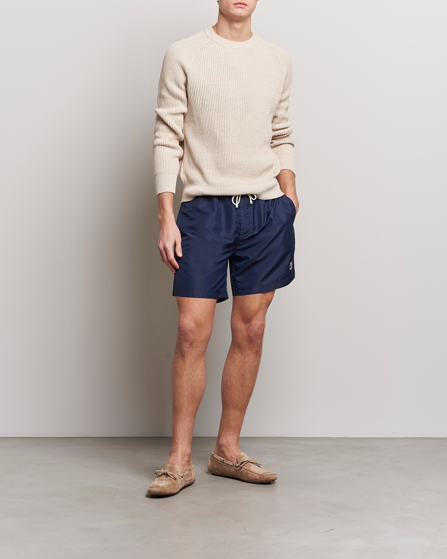 Mies | Uimahousut | Brunello Cucinelli | Nylon Swim Trunks Navy
