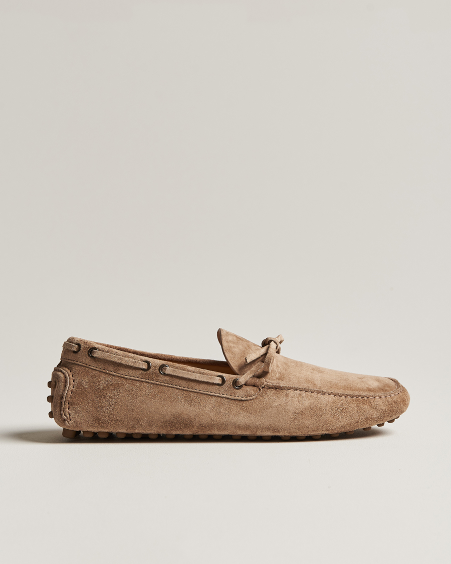 Mies | Brunello Cucinelli Laced Carshoe Beige Suede | Brunello Cucinelli | Laced Carshoe Beige Suede