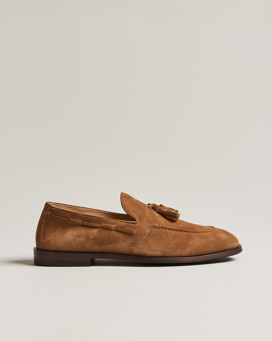 Mies | Brunello Cucinelli Tassel Loafer Whiskey Suede | Brunello Cucinelli | Tassel Loafer Whiskey Suede