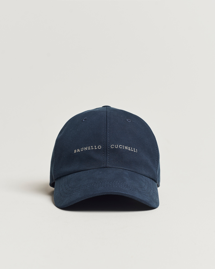 Mies | Brunello Cucinelli Cotton Baseball Cap Navy | Brunello Cucinelli | Cotton Baseball Cap Navy