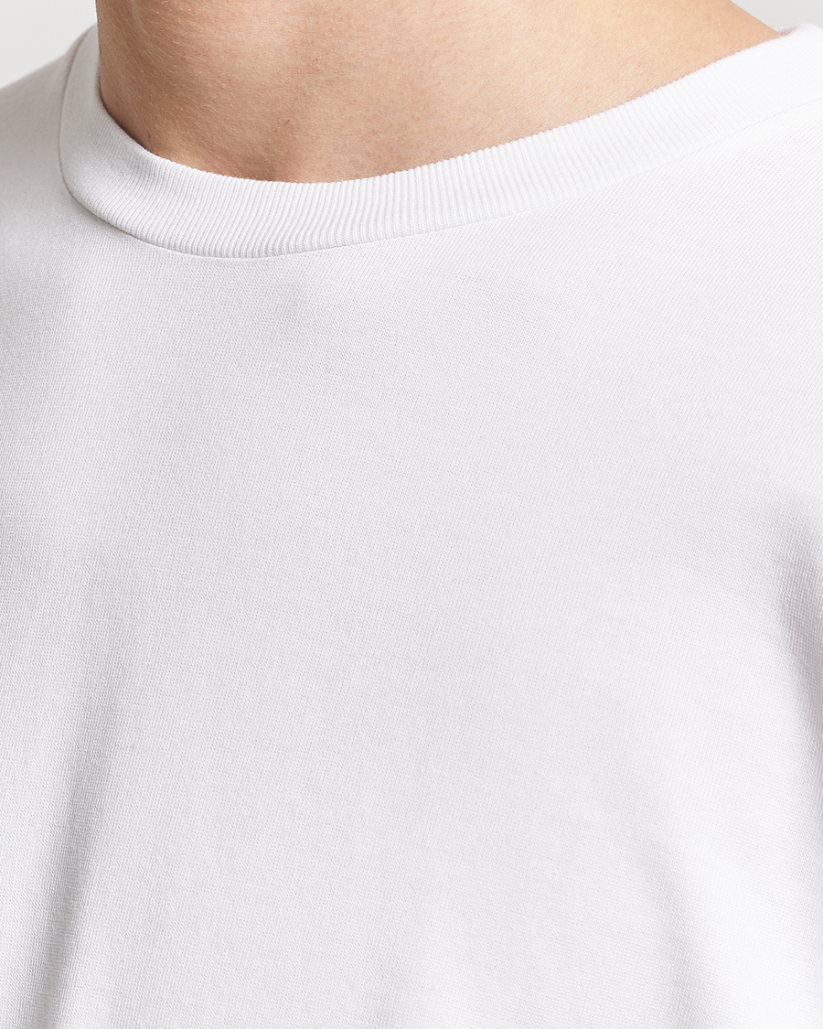 Mies | T-paidat | Auralee | Luster Plating Long Sleeve T-Shirt White