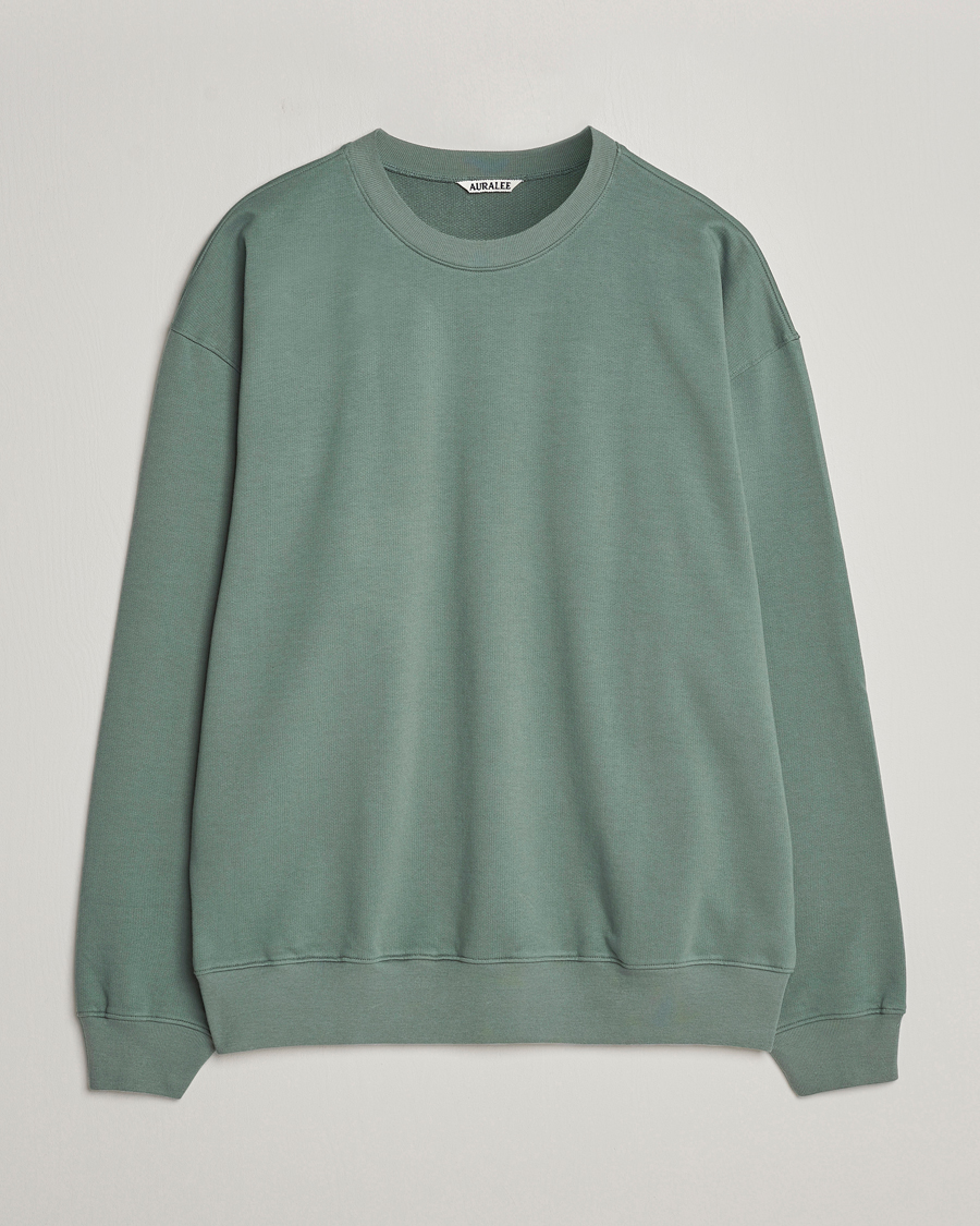 Miehet |  | Auralee | Super High Gauze Sweatshirt Dustry Green
