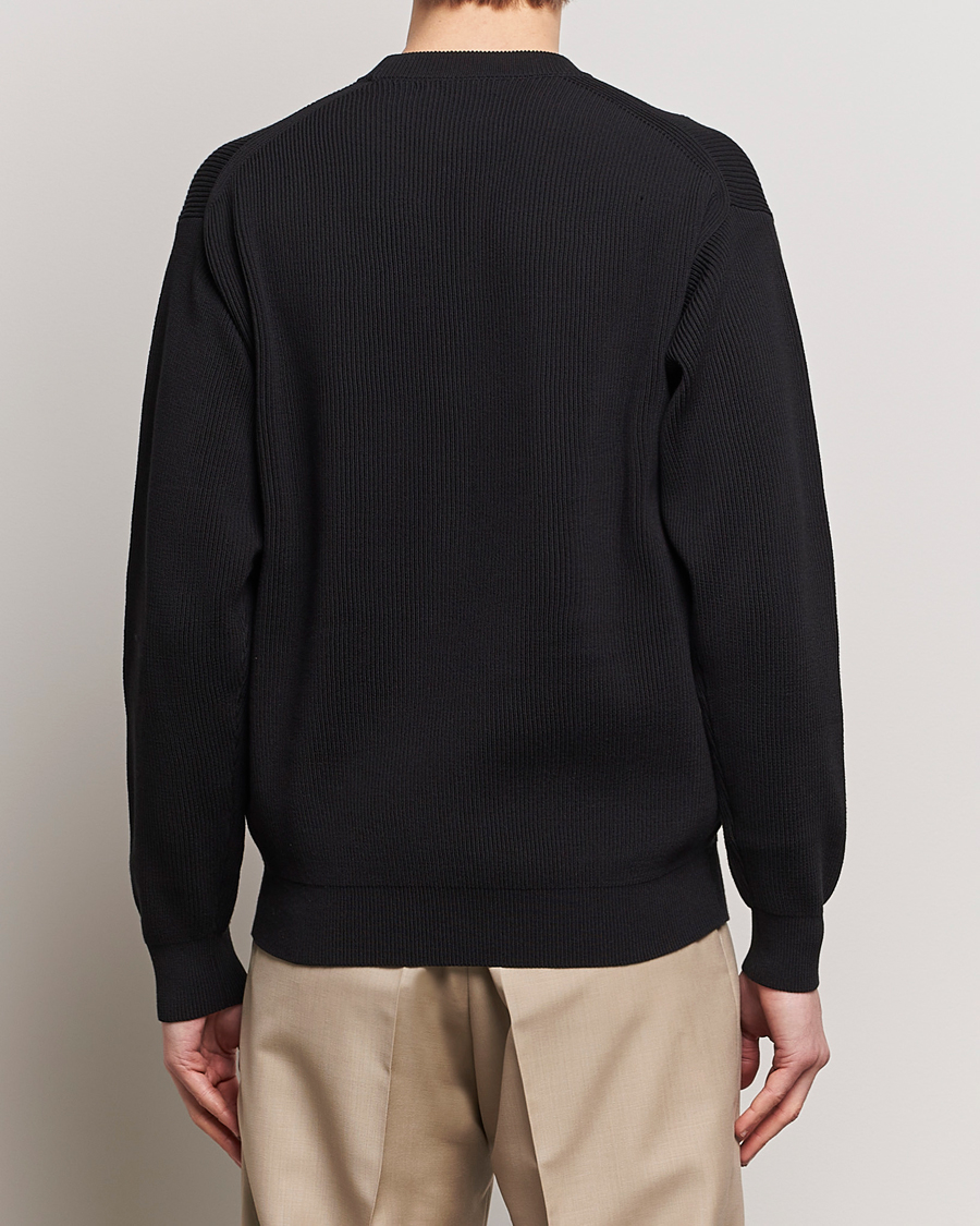 Mies | Puserot | Auralee | Hard Twist Rib Knit Pullover Black