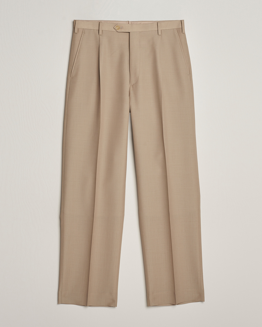 Mies | Housut | Auralee | Tropical Wool/Mohair Slacks Beige