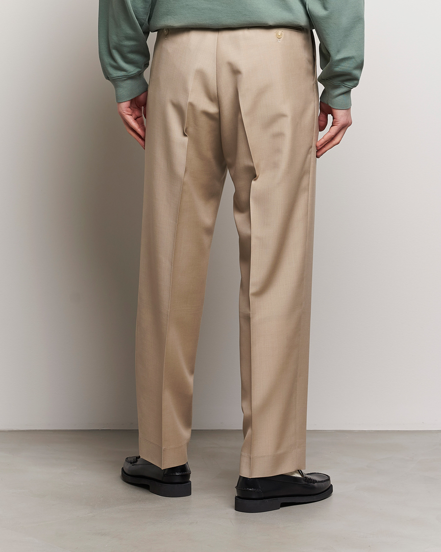 Mies | Housut | Auralee | Tropical Wool/Mohair Slacks Beige