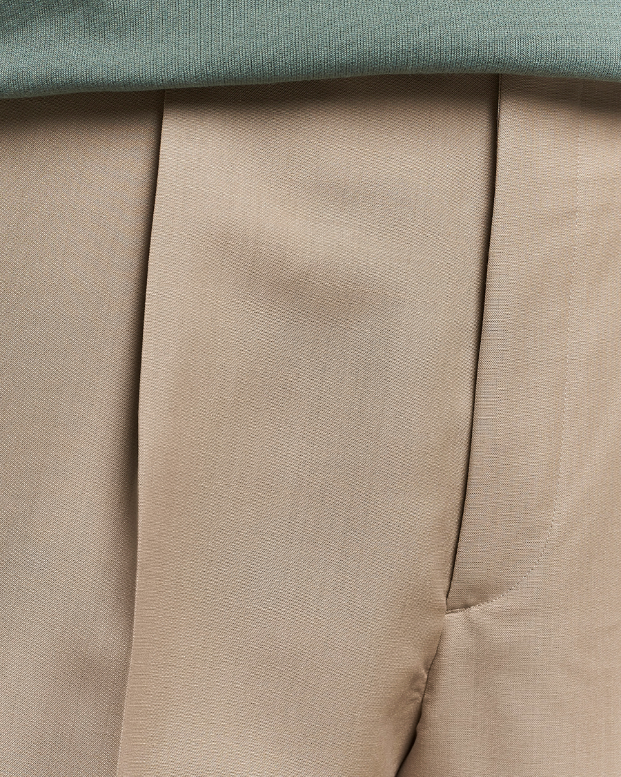 Mies | Housut | Auralee | Tropical Wool/Mohair Slacks Beige