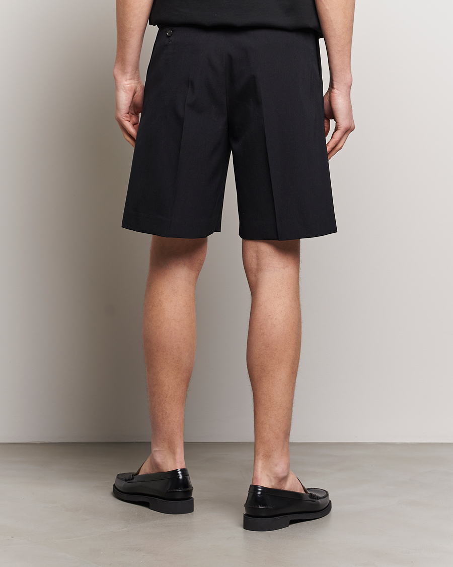 Mies | Shortsit | Auralee | Light Wool Gabardine Shorts Black