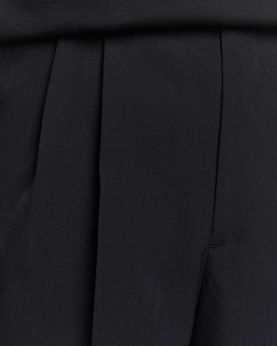 Mies | Shortsit | Auralee | Light Wool Gabardine Shorts Black