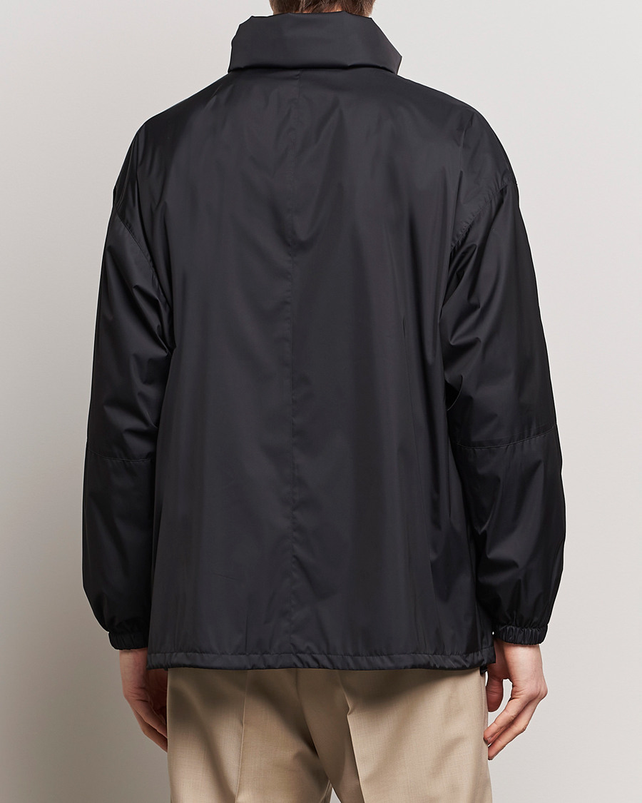 Mies | Takit | Auralee | Polyester Satin Zip Jacket Black