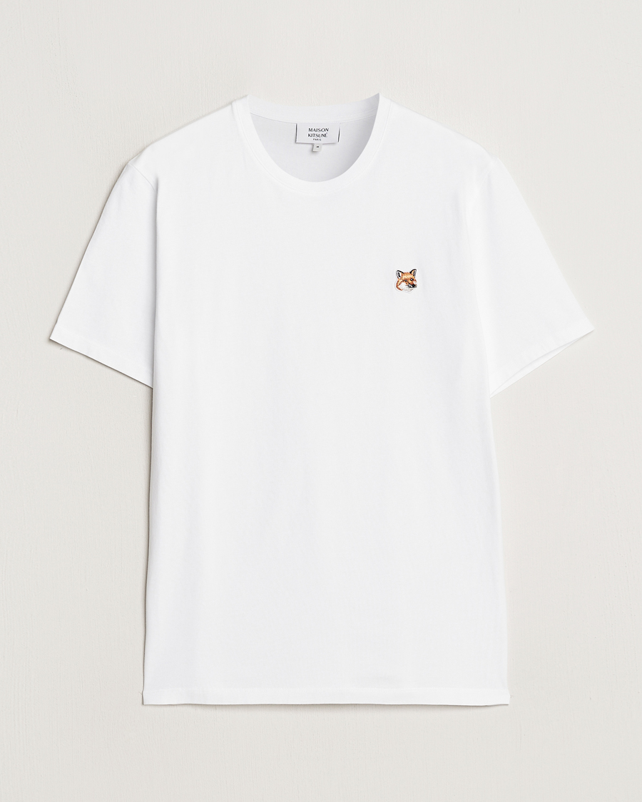 Mies | T-paidat | Maison Kitsuné | Fox Head T-Shirt White