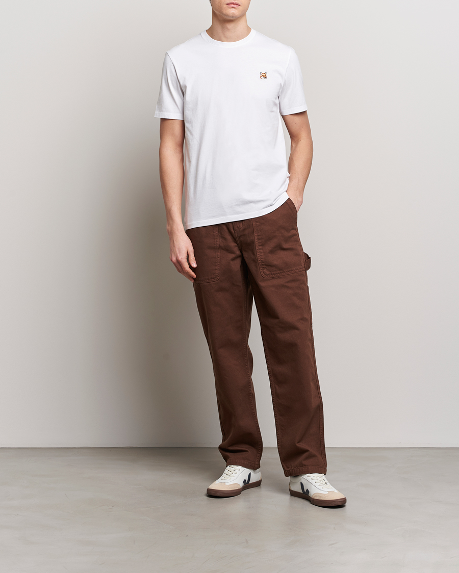 Mies | T-paidat | Maison Kitsuné | Fox Head T-Shirt White