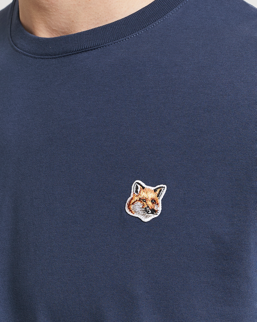 Mies | T-paidat | Maison Kitsuné | Fox Head T-Shirt Ink Blue