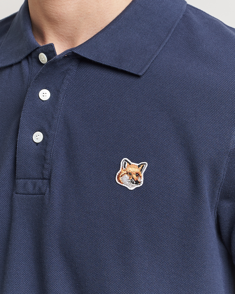 Mies | Pikeet | Maison Kitsuné | Fox Head Polo Ink Blue