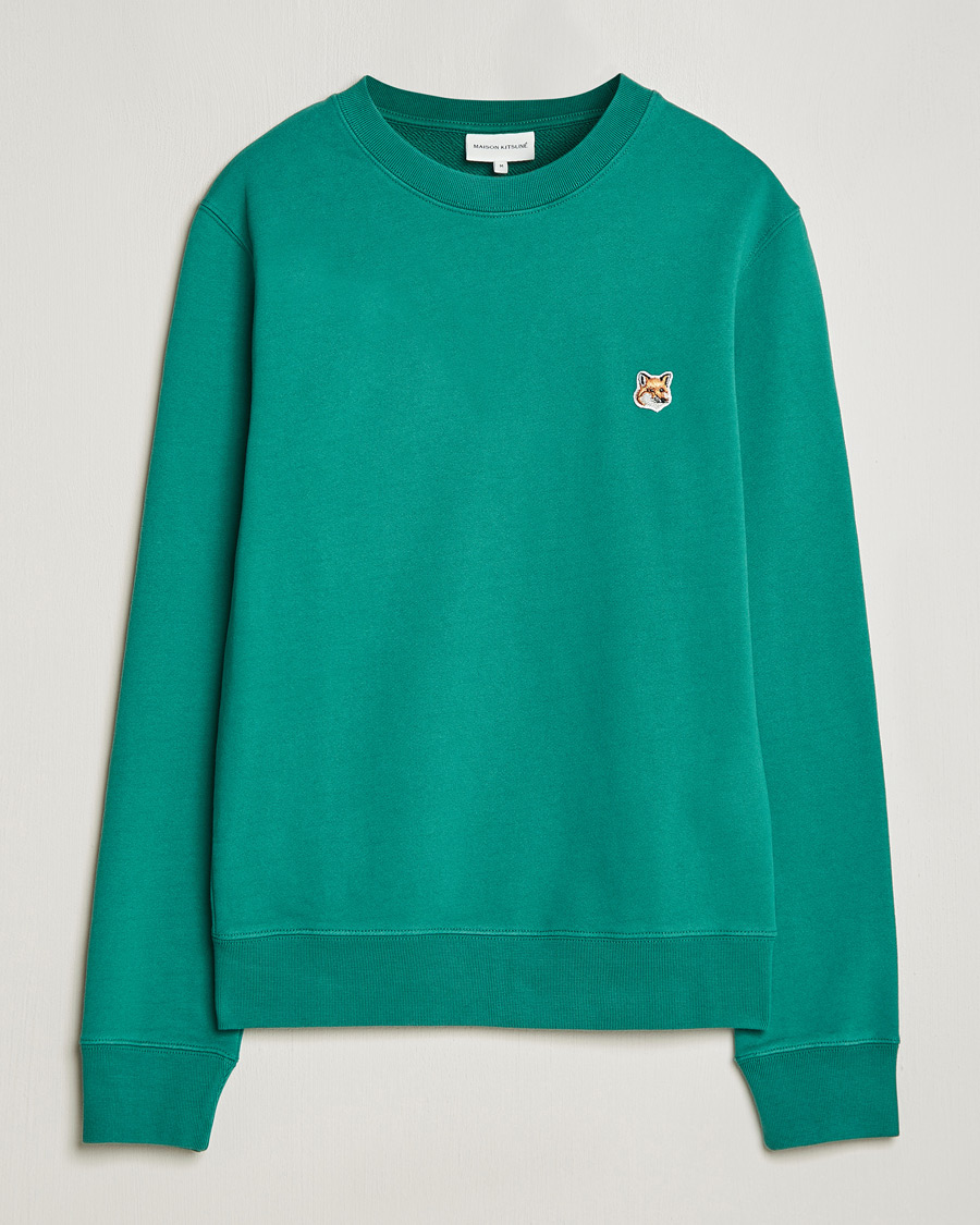 Mies | Puserot | Maison Kitsuné | Fox Head Sweatshirt Pine Green