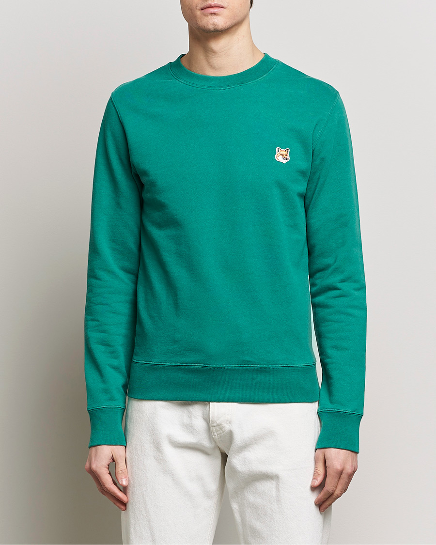 Mies | Puserot | Maison Kitsuné | Fox Head Sweatshirt Pine Green