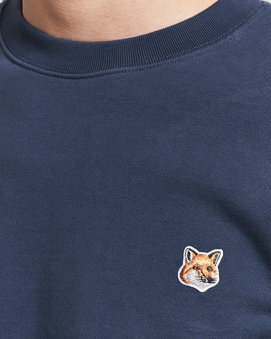 Mies | Puserot | Maison Kitsuné | Fox Head Sweatshirt Ink Blue