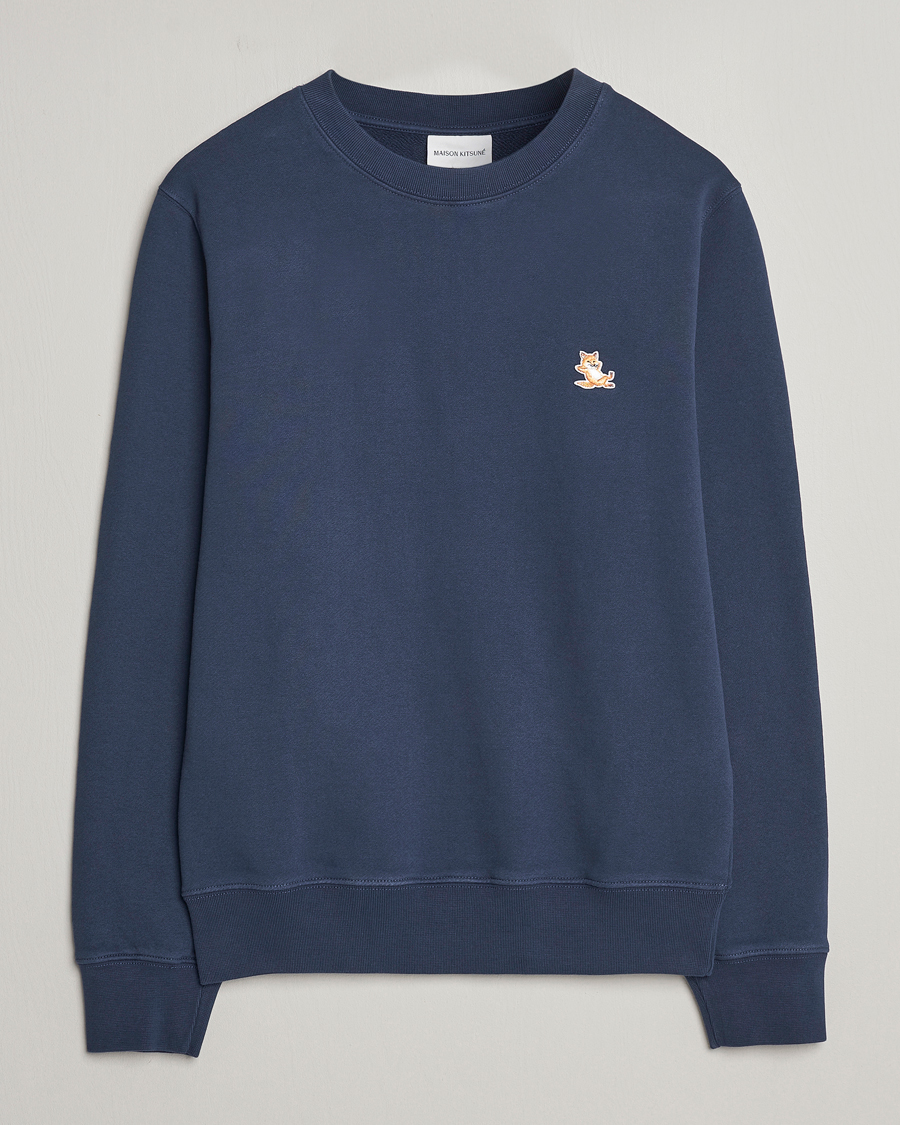 Mies | Puserot | Maison Kitsuné | Chillax Fox Sweatshirt Ink Blue