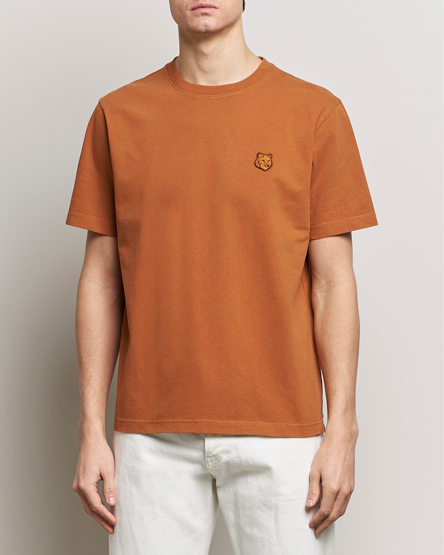 Mies | T-paidat | Maison Kitsuné | Tonal Fox Head T-Shirt Tobacco