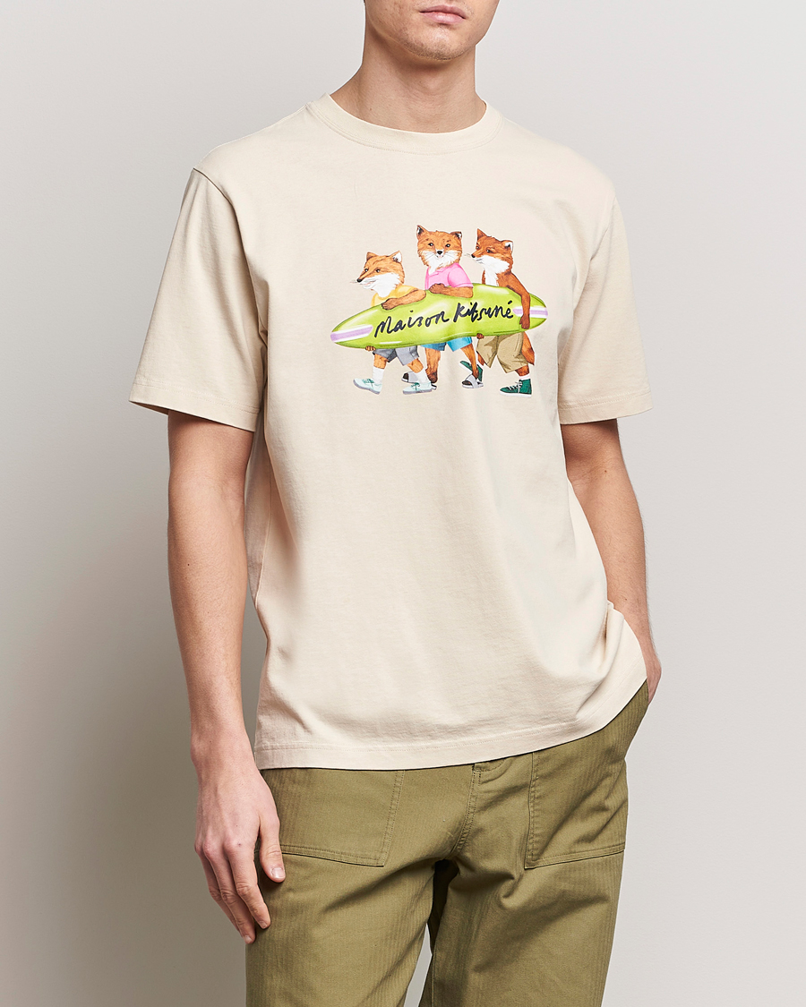 Herre | Maison Kitsuné | Maison Kitsuné | Surfing Foxes T-Shirt Paper