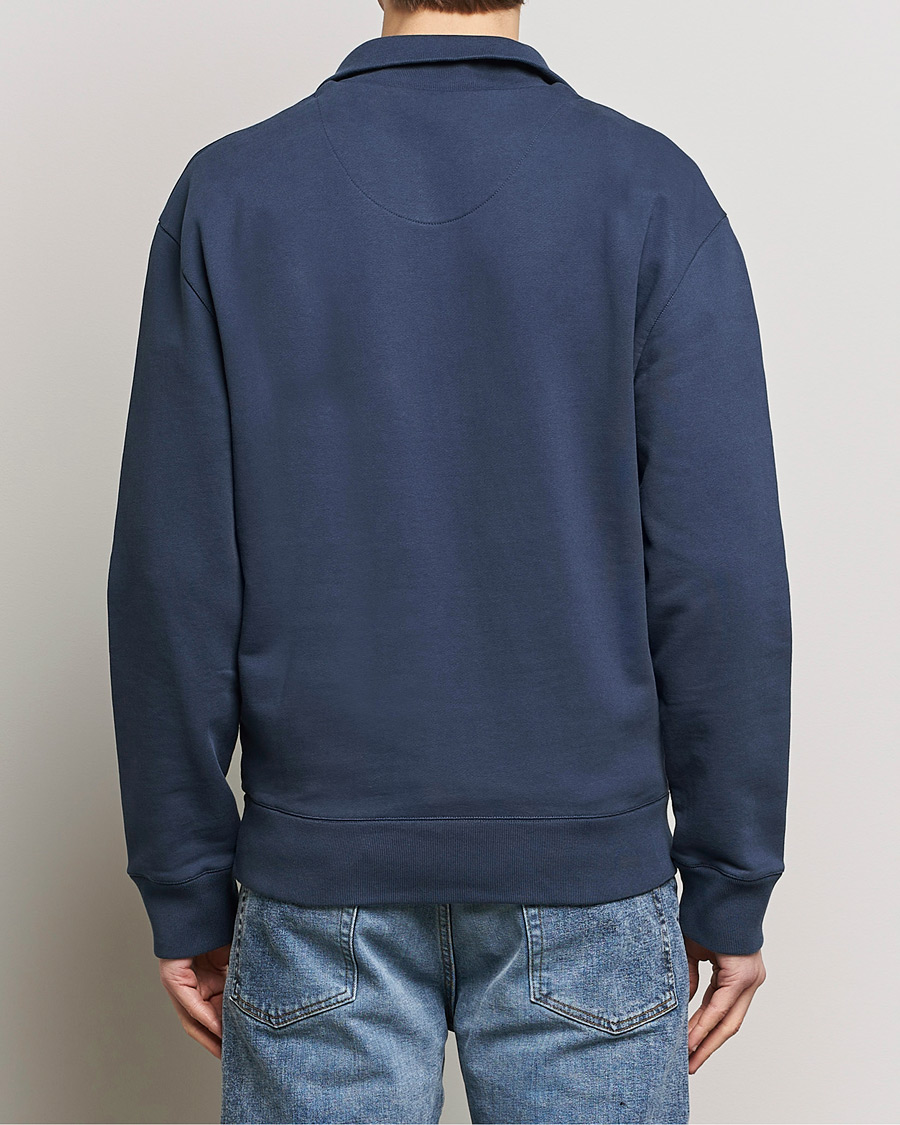 Mies | Puserot | Maison Kitsuné | Fox Head Half Zip Sweatshirt Ink Blue