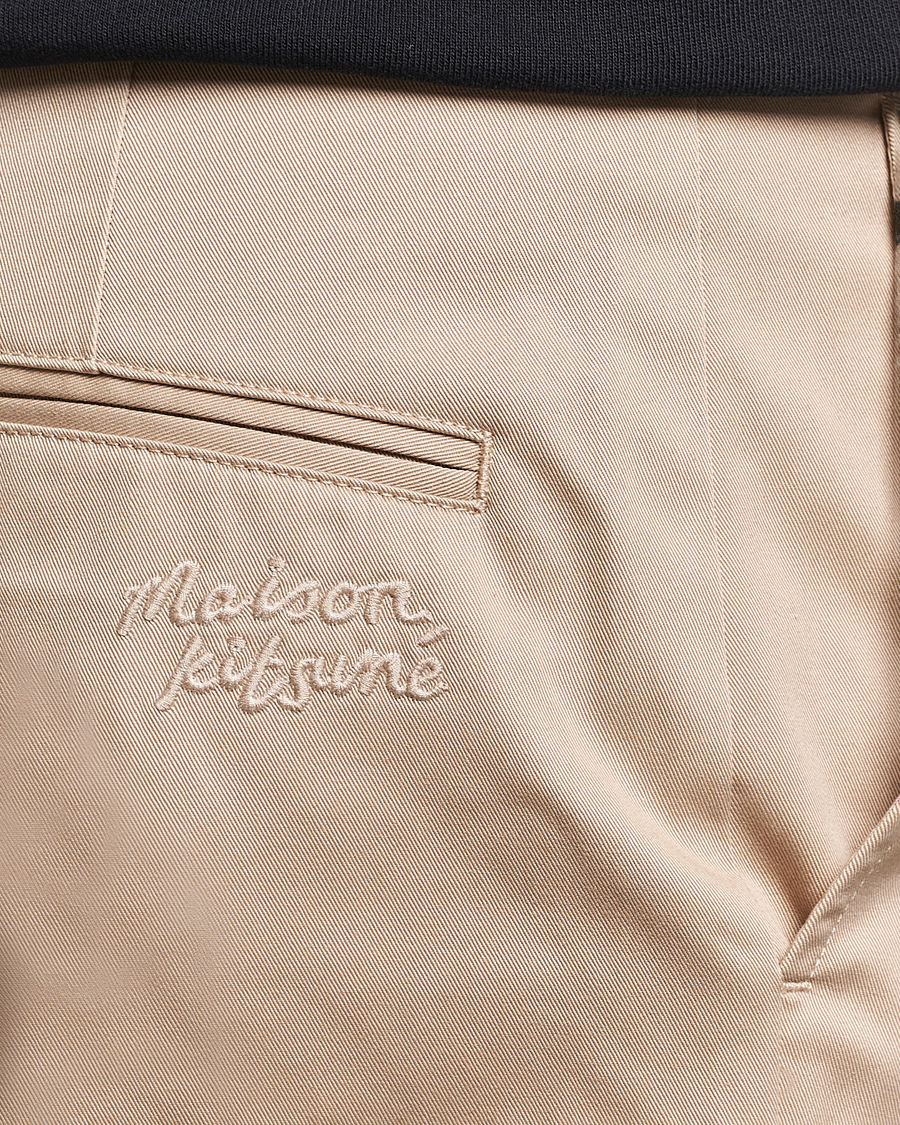 Mies | Housut | Maison Kitsuné | Straight Chino Light Beige
