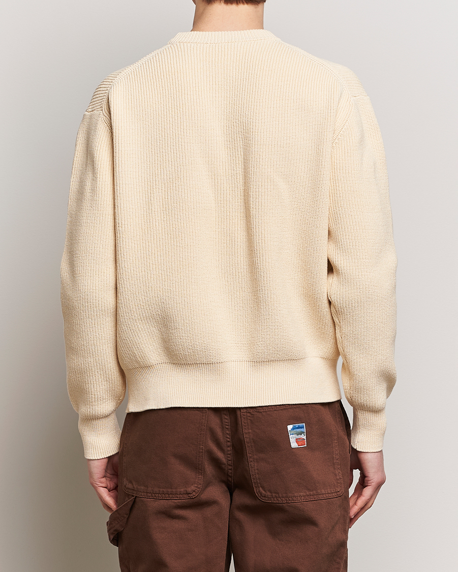 Mies | Puserot | Maison Kitsuné | Tonal Fox Ribbed Crew Neck Paper