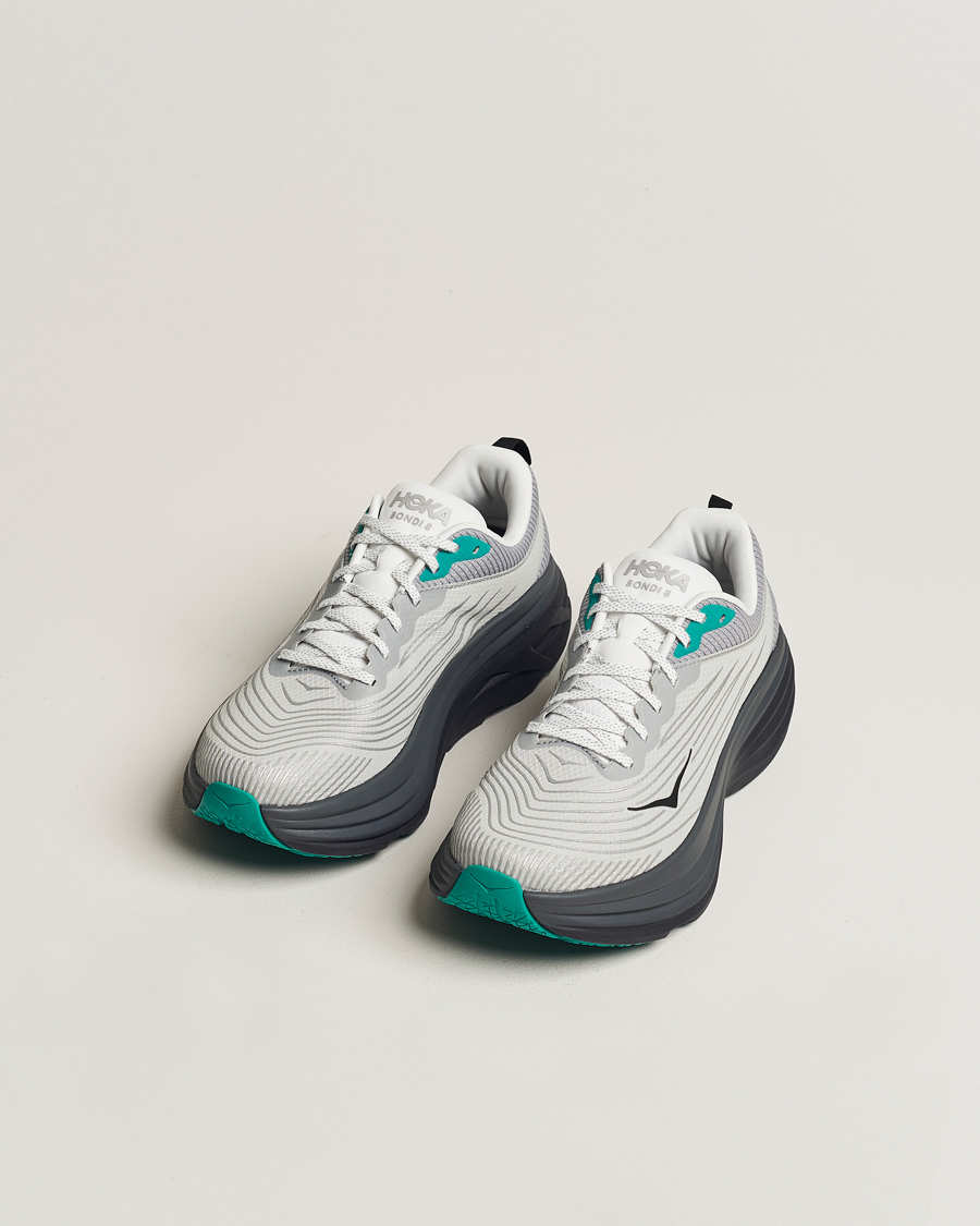 Mies | Hoka Stealth/Tech Bondi 8 Harbor Mist/Black | Hoka | Stealth/Tech Bondi 8 Harbor Mist/Black