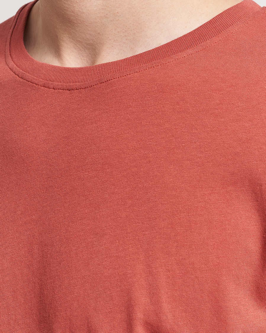 Mies | T-paidat | Merz b. Schwanen | Organic Cotton Washed Crew Neck T-Shirt Newman Red