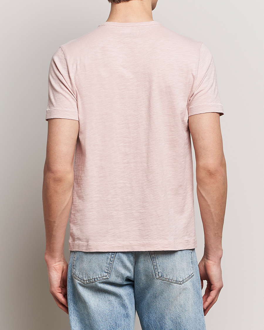 Mies | T-paidat | Merz b. Schwanen | Organic Pima Cotton Slub Crew Neck T-Shirt Dusted Pink