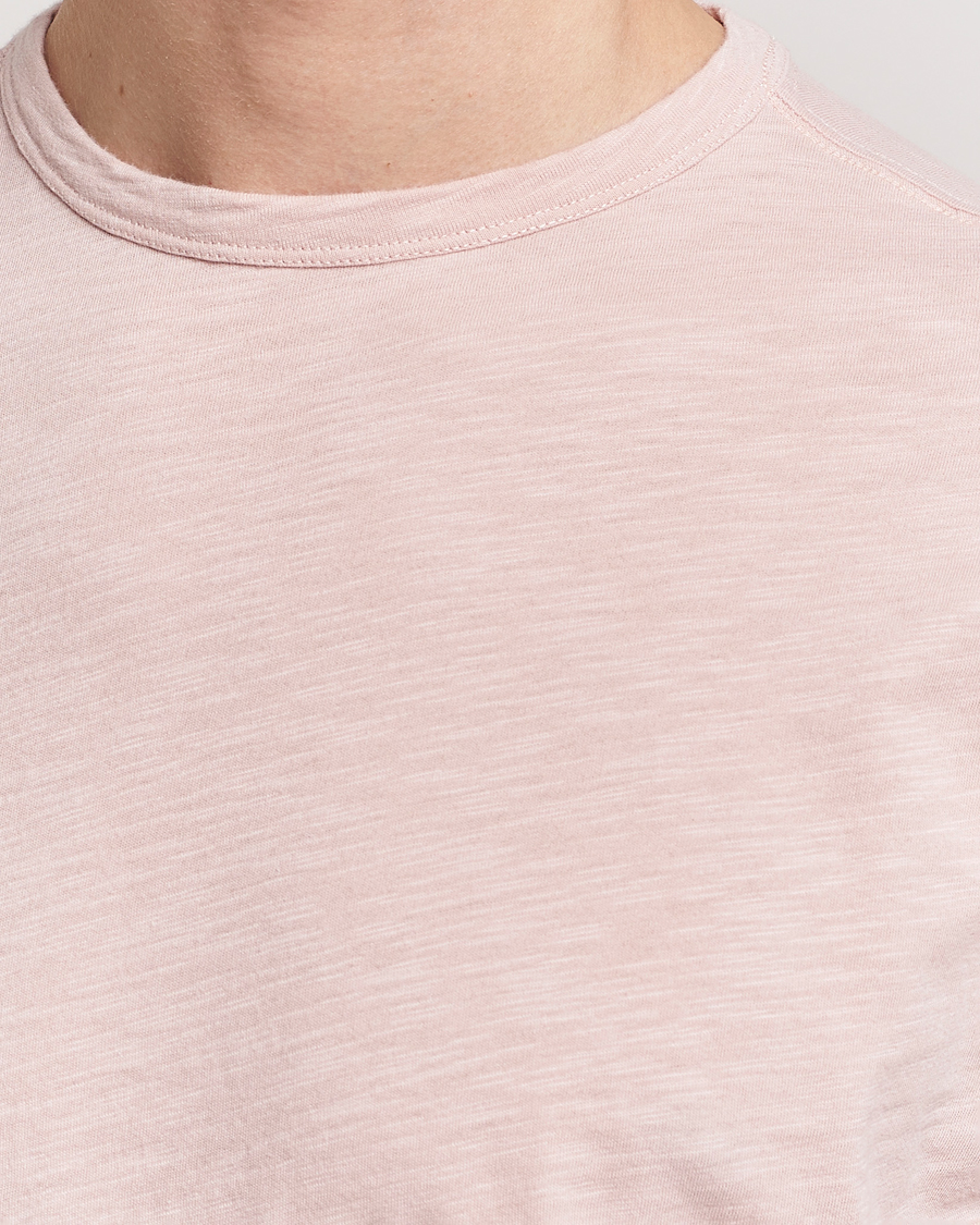 Mies | T-paidat | Merz b. Schwanen | Organic Pima Cotton Slub Crew Neck T-Shirt Dusted Pink