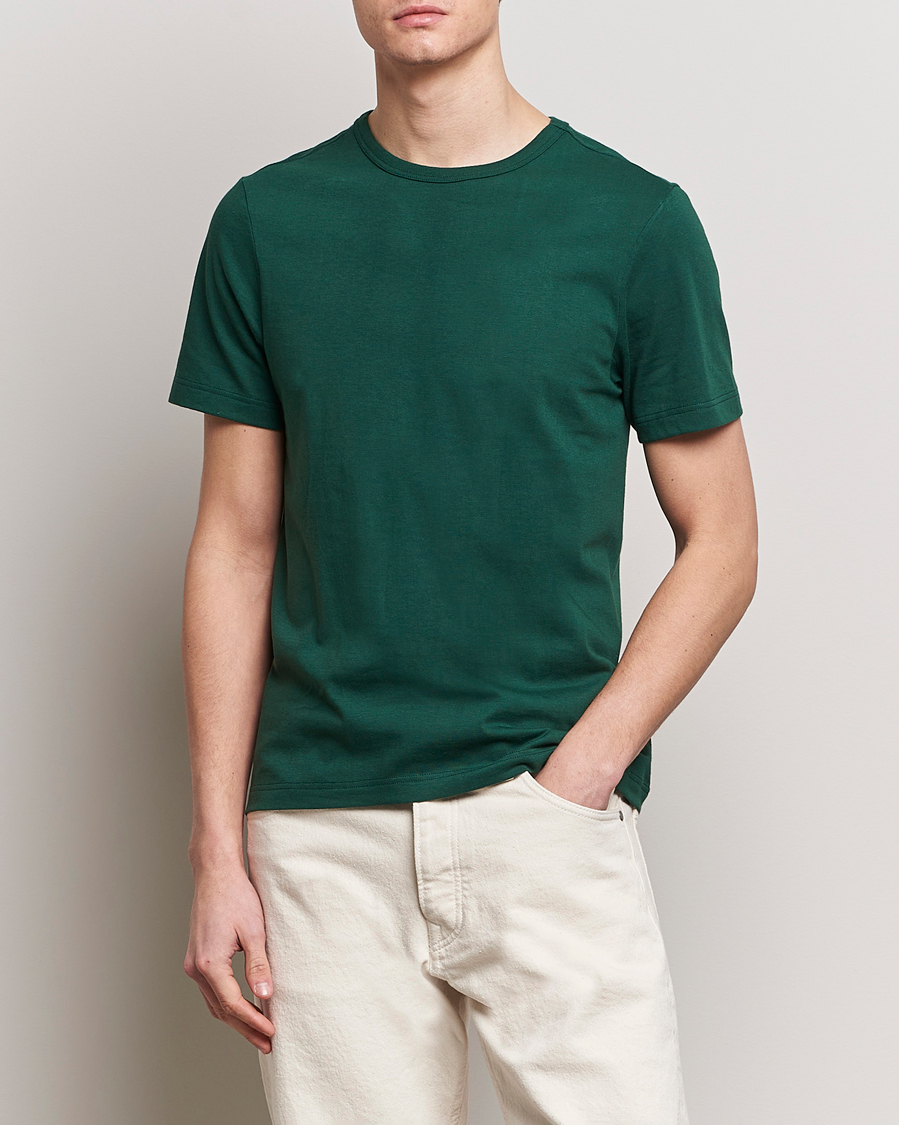 Mies | T-paidat | Merz b. Schwanen | 1950s Classic Loopwheeled T-Shirt Classic Green