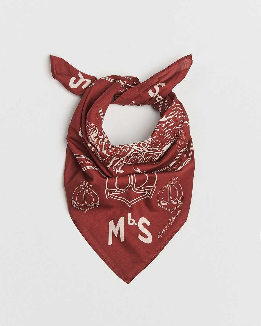 Mies | Merz b. Schwanen Cotton Bandana Chestnut | Merz b. Schwanen | Cotton Bandana Chestnut
