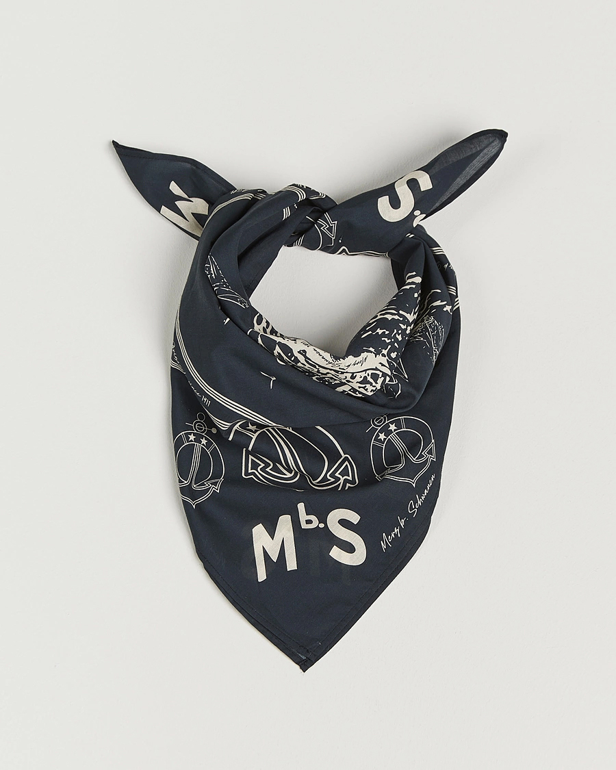 Mies | Merz b. Schwanen Cotton Bandana Charcoal | Merz b. Schwanen | Cotton Bandana Charcoal