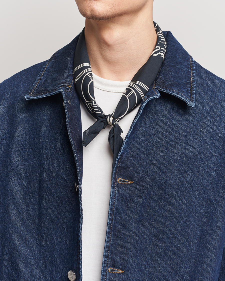 Mies | Merz b. Schwanen Cotton Bandana Charcoal | Merz b. Schwanen | Cotton Bandana Charcoal