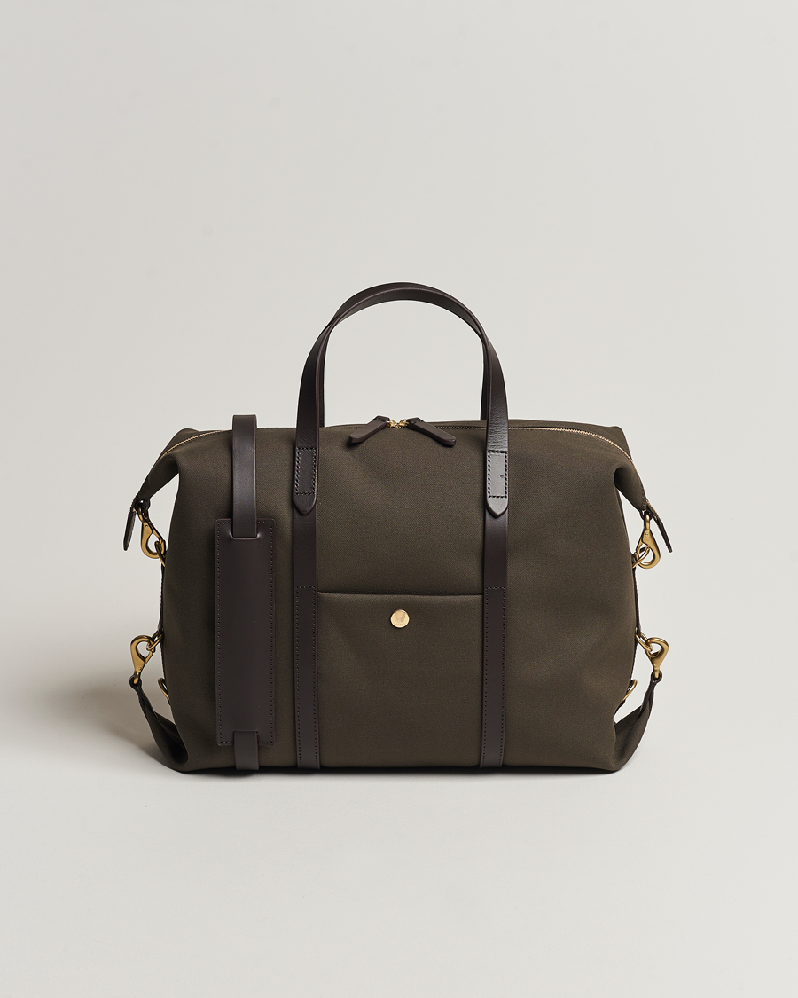 Mies | Laukut | Mismo | M/S Utility Canvas Duffle Bag Army/Dark Brown